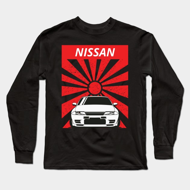 nissan r32 Long Sleeve T-Shirt by artoriaa